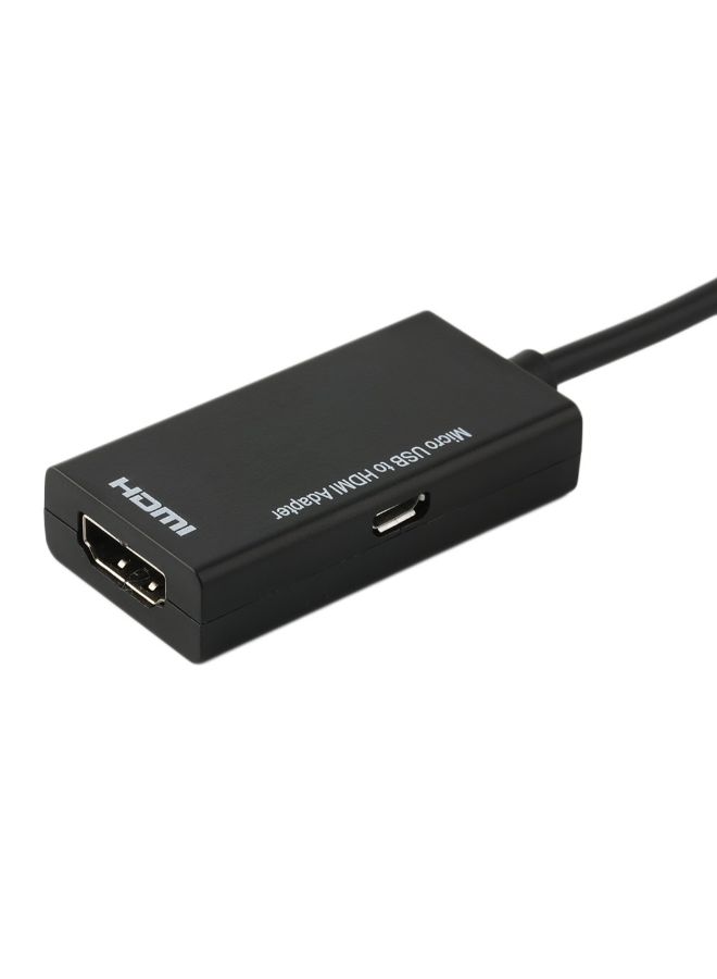 Display Port Micro USB To HDMI Adapter Cable Black  - Image 4