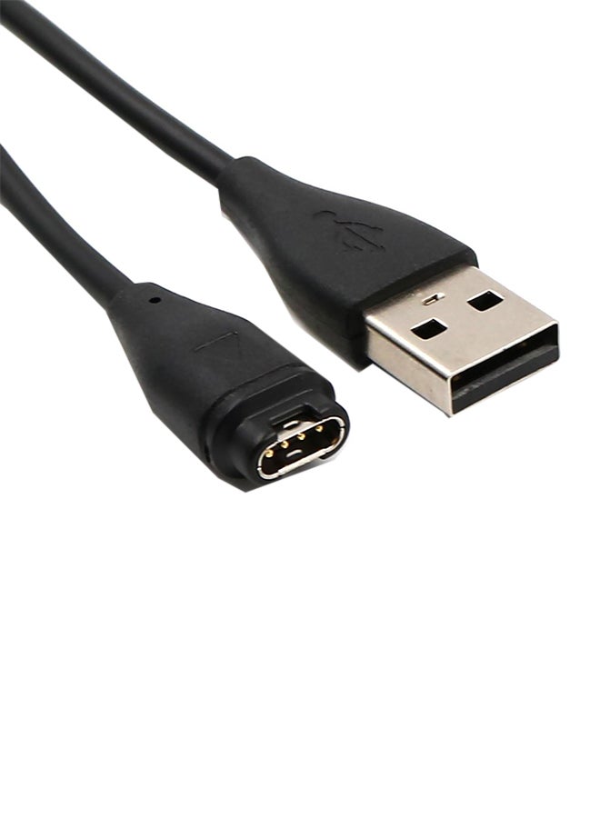 كابل لمزامنة البيانات والشحن السريع لساعة جارمين فينيكس 5/5S أسود - Image 1