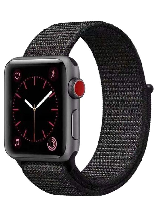 Nylon Replacement Band For Apple Watch - 42mm Black