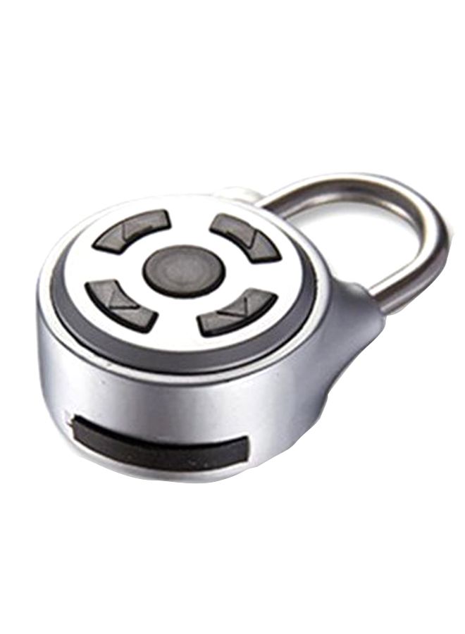 Electronic Bluetooth Fingerprint Lock Silver 3.5cm
