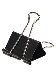 Elephant 12-Piece Binder Clip Set Black/Silver 