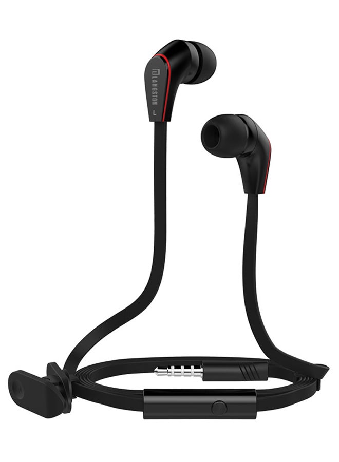 Langsdom JM12 Wired In-Ear Headphones With Mic Black
