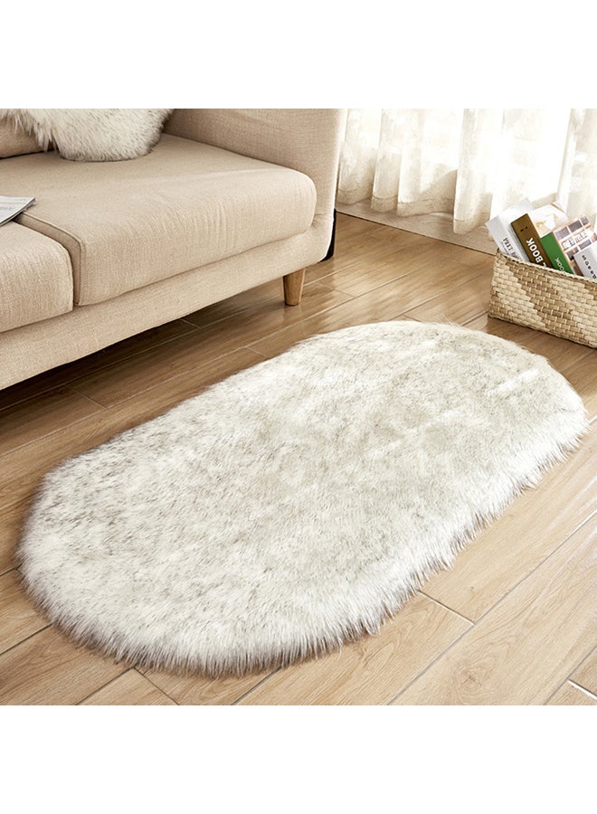 Woollen Artificial Hairy Carpet Grey Tip 40 x 60cm