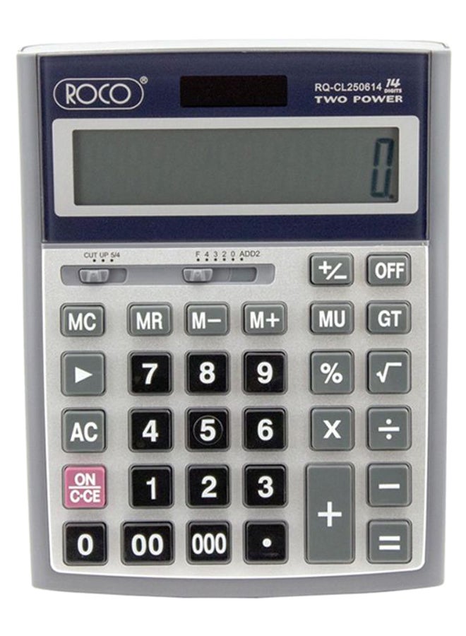 روكو آلة حاسبة مكتبية أزرق / فضي