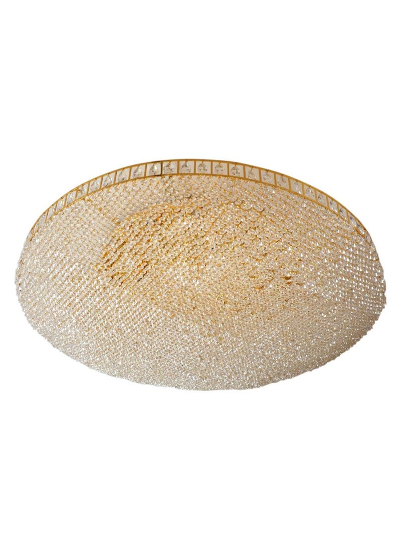 Indoor Crystal Ceiling Light Beige 30 x 100cm 