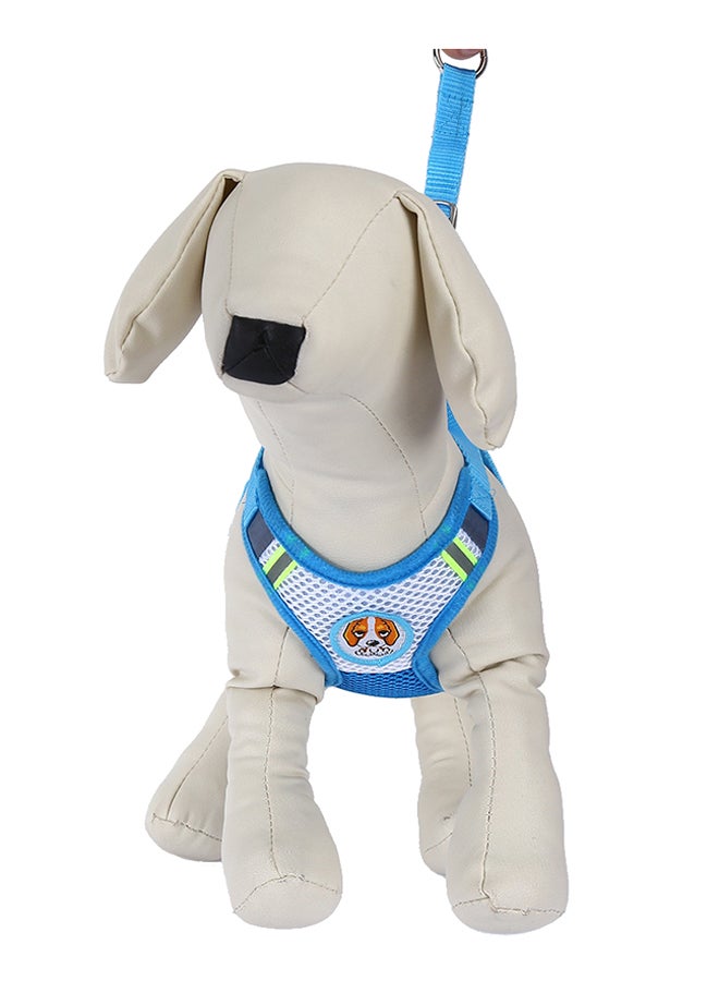 Breathable Harness Leash Strap Blue 19 x 19.5 x 2.5cm