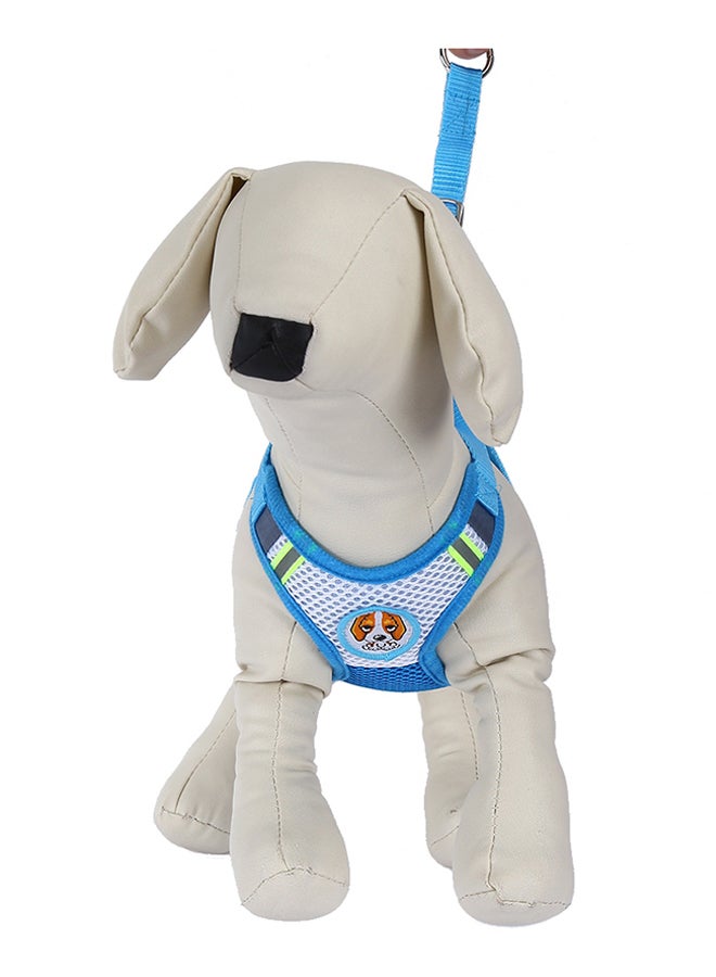Breathable Harness Leash Strap Blue 14 x 19 x 2.5cm