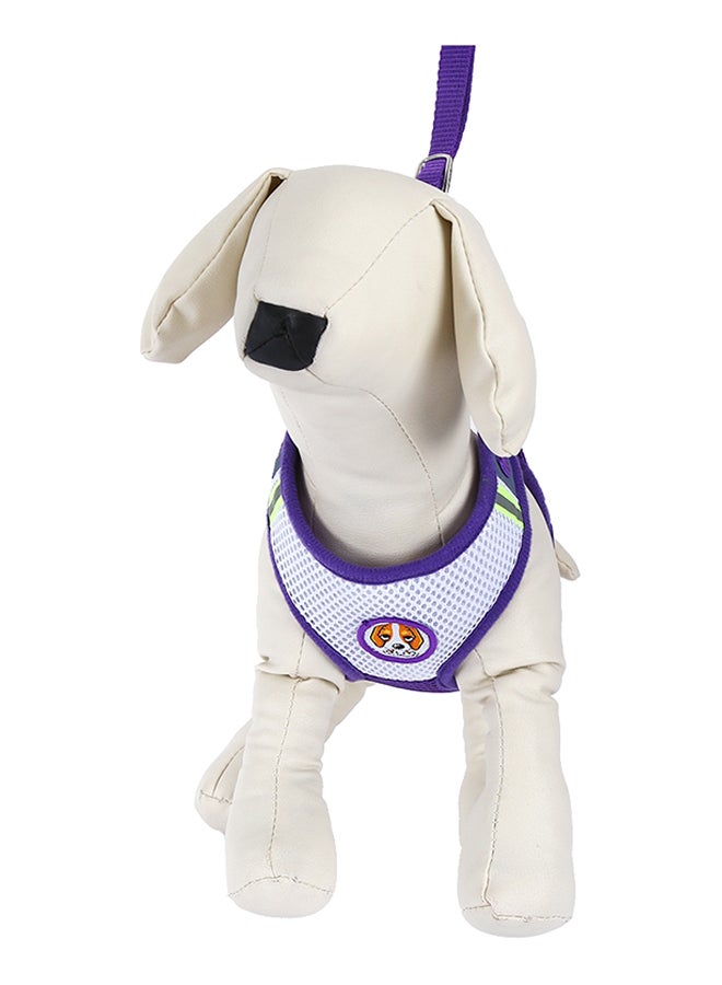 Breathable Harness Leash Strap Purple 14 x 19 x 2.5cm