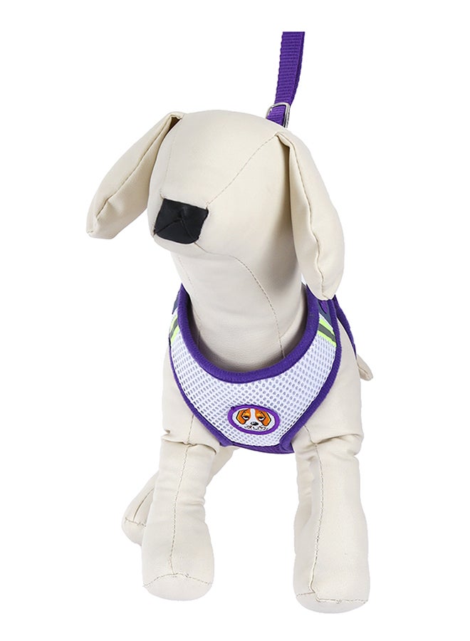 Breathable Harness Leash Strap Purple 14 x 19 x 2.5cm