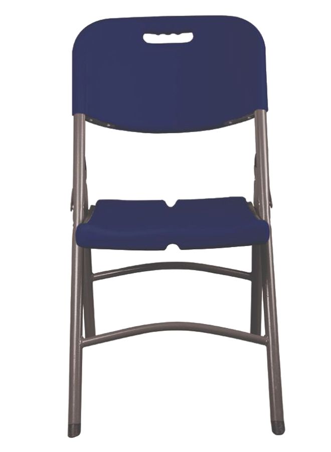Mintra - Metal Folding Chair Night Blue/Grey 113 x 48centimeter - Image 1