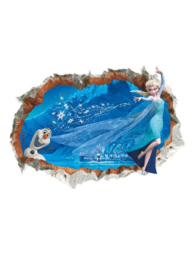 Frozen 3D Wall Stickers Blue 50x70cm