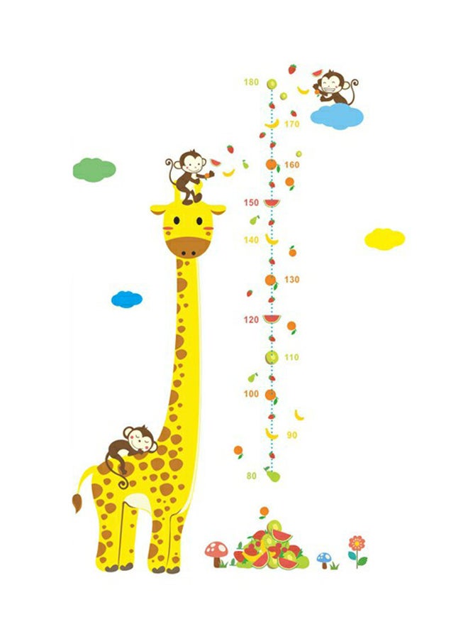 3D Window Cartoon Wall Sticker Yellow 50x70cm