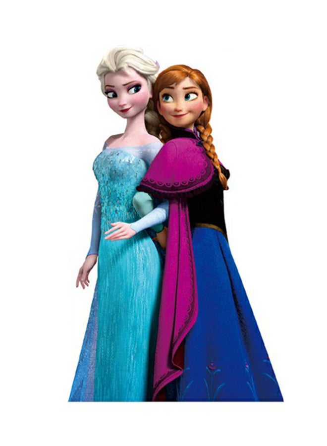 Frozen Elsa Anna Wall Sticker Multicolour 40x65centimeter