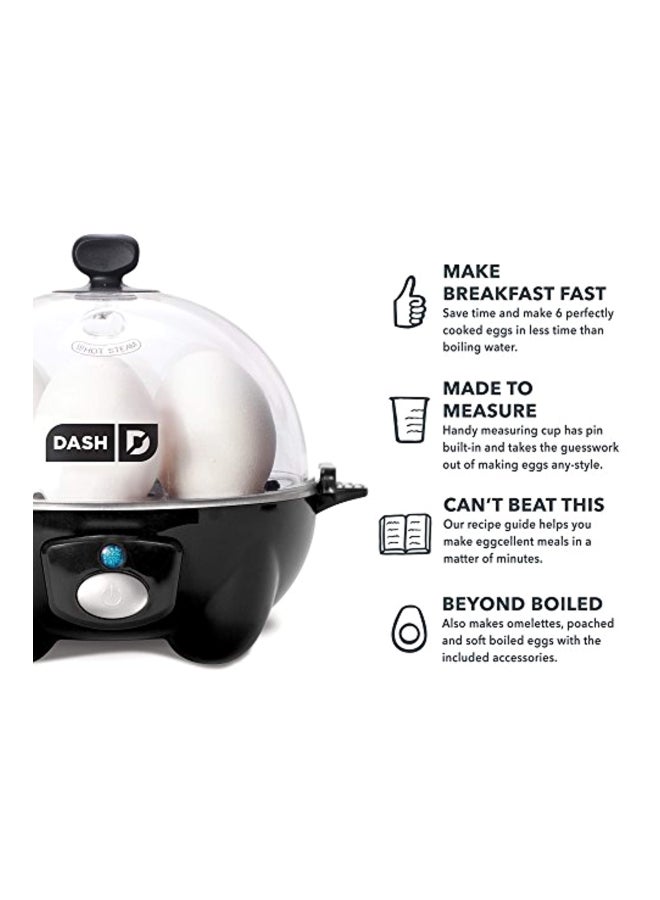 Dash Rapid Egg Cooker Black/Clear 5.5x6x5.5cm  - Image 4