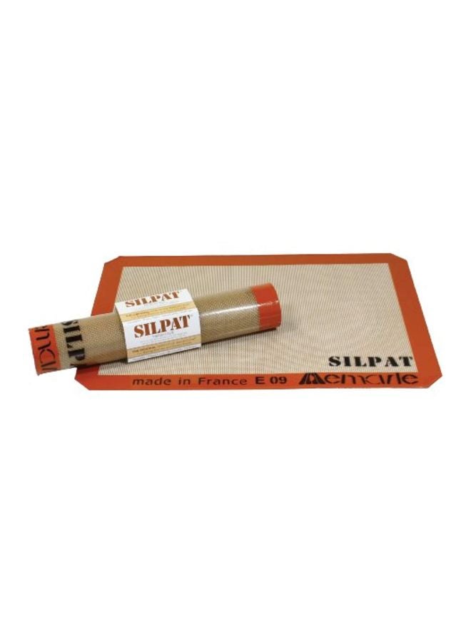 SILPAT Non-Stick Silicone Baking Mat Beige 9.43x10.37inch - Image 1