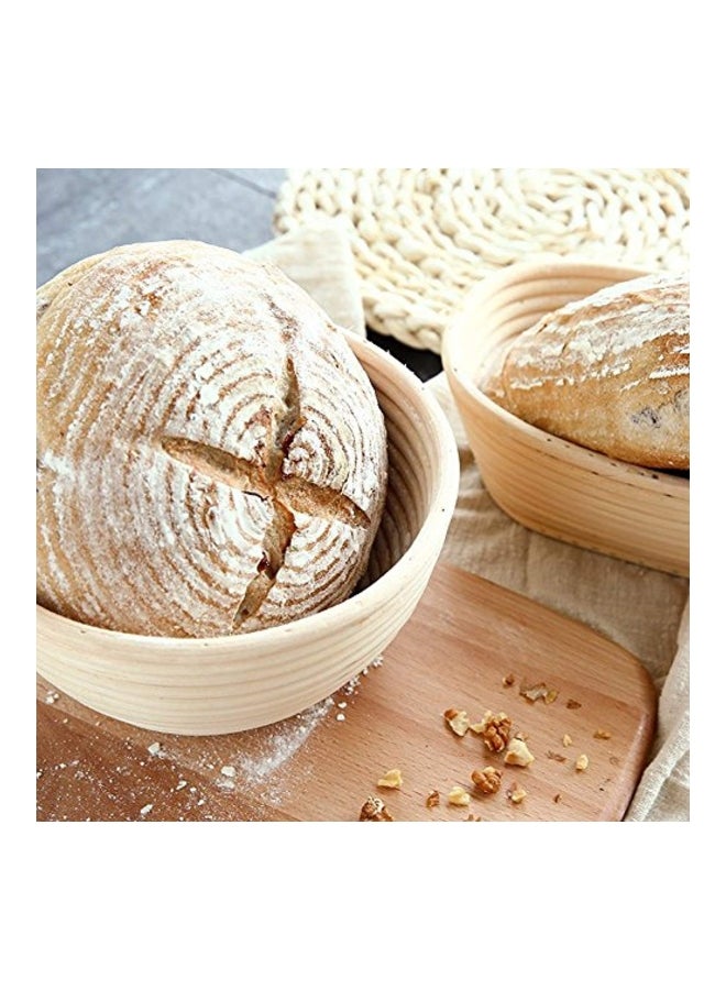 WERTIOO Banneton Proofing Basket Beige 9.2x9.2x4inch  - Image 5