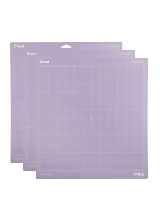 Cricut - 3-Piece Cutting Mat Purple 14x13inch - Image 1