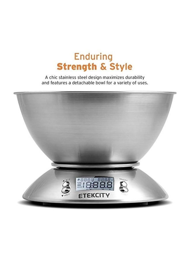 ETEKCITY - Digital Kitchen Scale Silver 2.1Liters - Image 1
