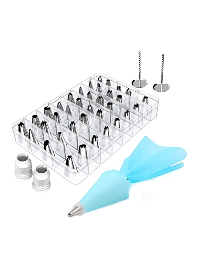 42-Piece Cake Decorating Kit Set Silver/Blue - v1559412785/N26223364A_1