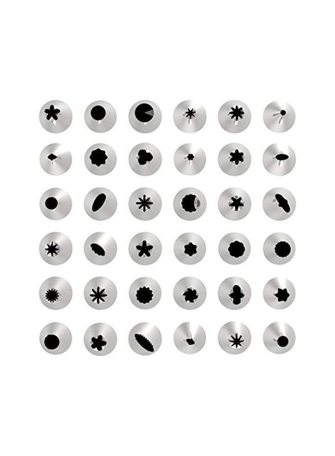 Kootek 42-Piece Cake Decorating Kit Set Silver/Blue - Image 2