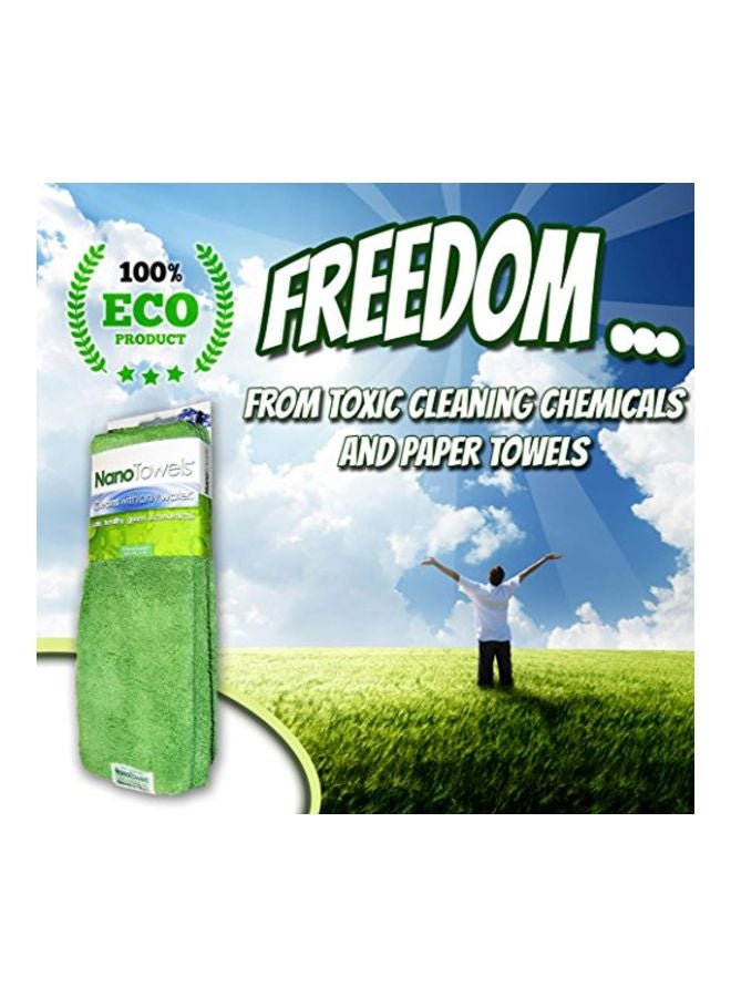 Life Miracle 4-Piece Nano Towel Green 14x14x14inch - Image 3