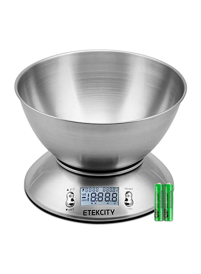 ETEKCITY - Digital Kitchen Scale Silver 2.1Liters - Image 1