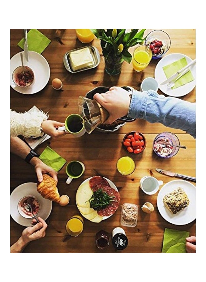 Chemex Pour-Over Glass Coffeemaker Clear/Brown 9.8x4.9x0.9inch - Image 3