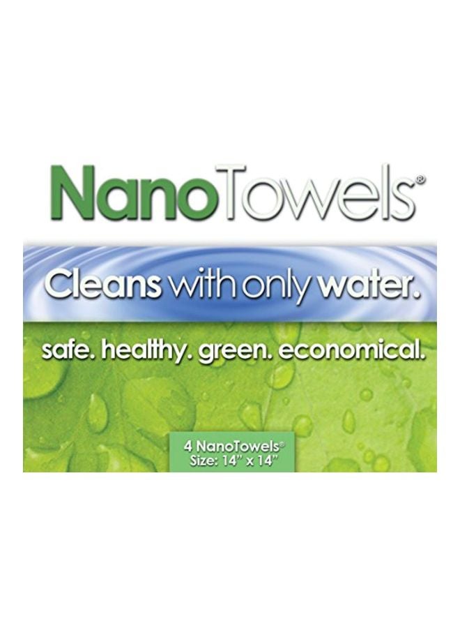 4-Piece Nano Towel Green 14x14x14inch - v1559412819/N26223715A_7