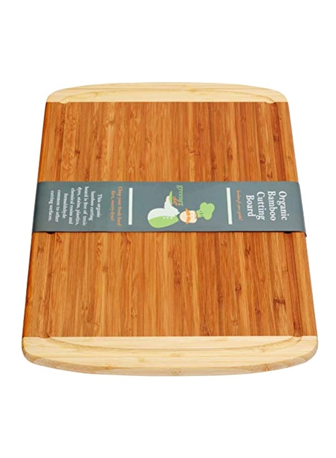 Greener Chef Wooden Cutting Board Brown/Beige 18 x 12.5 x 0.7inch - Image 1