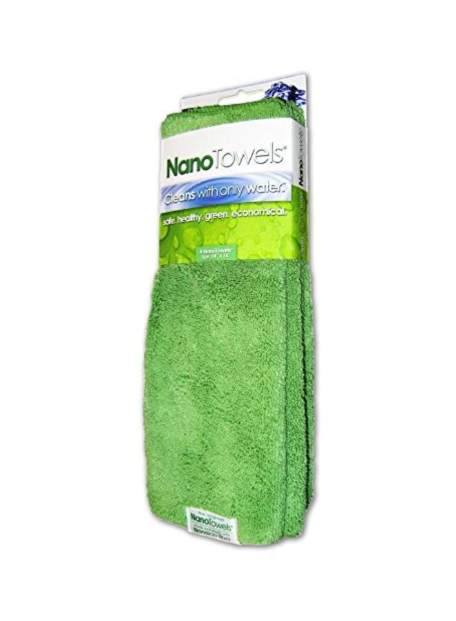 Life Miracle 4-Piece Nano Towel Green 14x14x14inch - Image 2