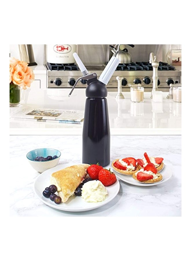 Impeccable Culinary Objects (ICO) Aluminium Cream Whipper Black/Silver 3.7x3.7x12.8inch  - Image 4