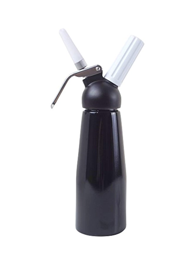 Impeccable Culinary Objects (ICO) Aluminium Cream Whipper Black/Silver 3.7x3.7x12.8inch  - Image 2