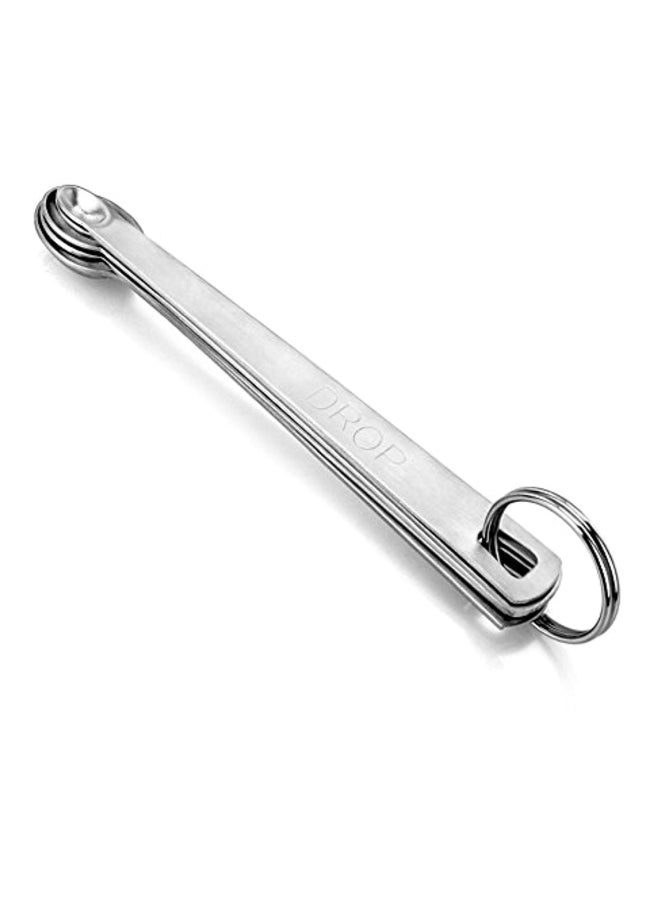 New Star Foodservice Measuring Spoons Set Silver 5x1x0.4inch  - Image 5