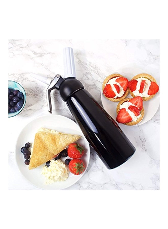 Impeccable Culinary Objects (ICO) Aluminium Cream Whipper Black/Silver 3.7x3.7x12.8inch  - Image 5