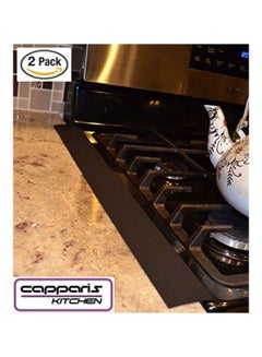 Capparis 2-Piece Stove Counter Gap Cover Black 21 x 2 x 0.4inch  - Image 3
