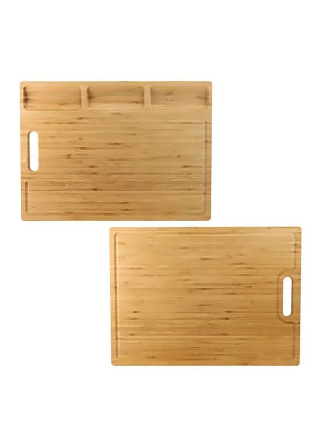 HHXRISE Bamboo Cutting Board Beige 17x0.8x12.6inch  - Image 1