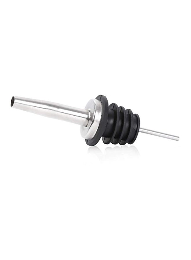 Aozita 12-Piece Classic Bottle Pourer Black/Silver 7x5x1inch  - Image 4