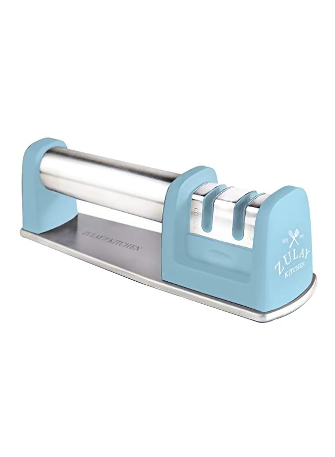 Zulay Kitchen Knife Sharpener Aqua Sky Blue - Image 1