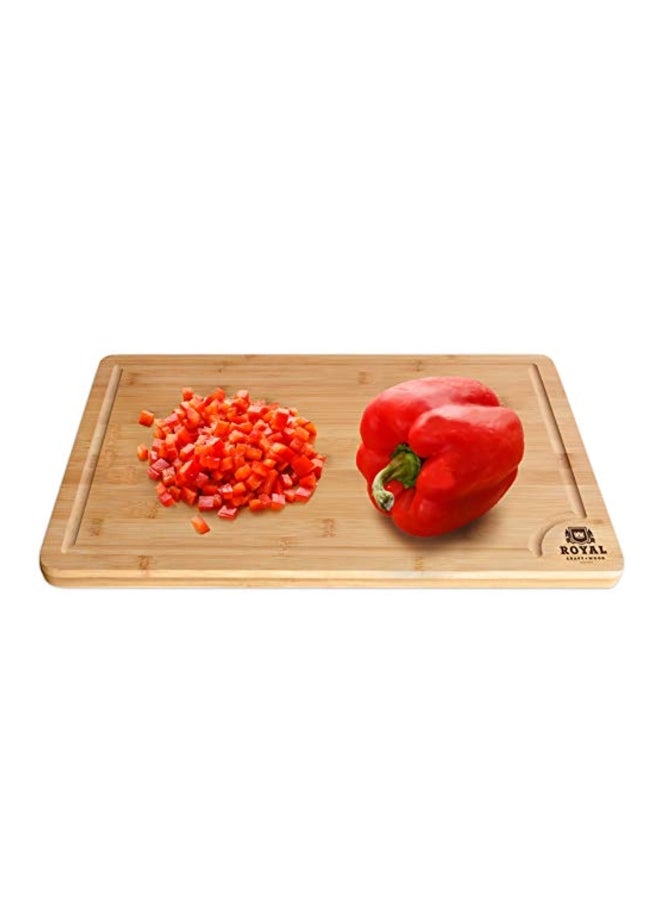 Royal Craft Wood Cutting Board With Juice Groove Beige 12x8inch  - Image 4