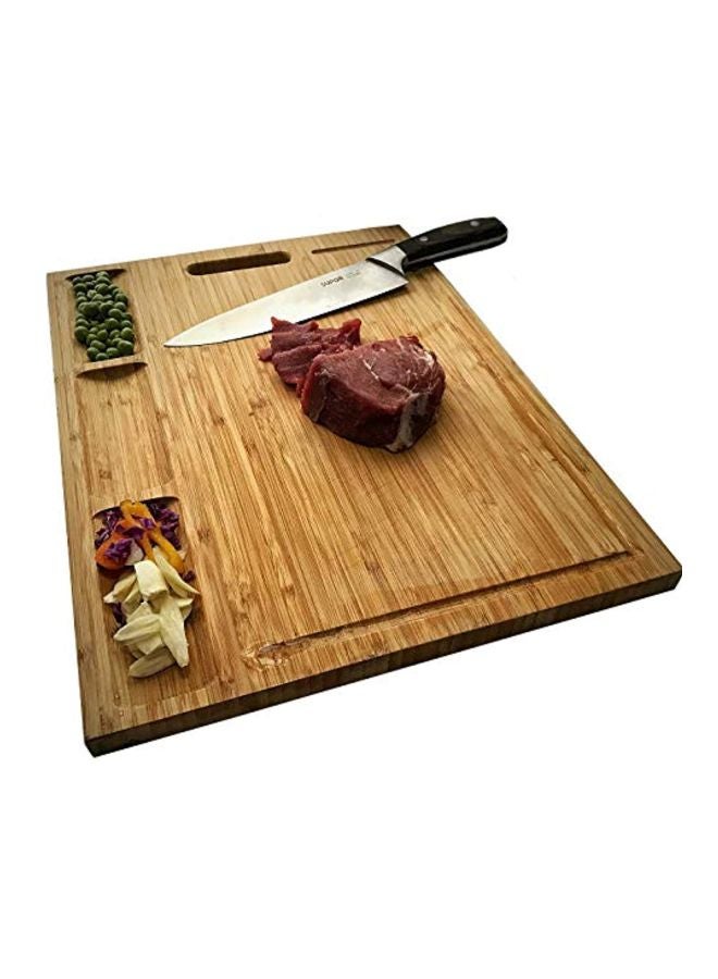 HHXRISE Bamboo Cutting Board Beige 17x0.8x12.6inch  - Image 4