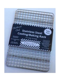 Checkered Chef 2-Piece Cooling Racks Silver  - Image 3