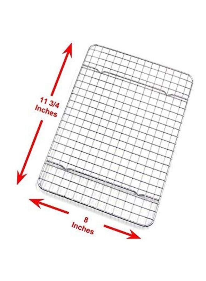Checkered Chef - 2-Piece Cooling Racks Silver - Image 1