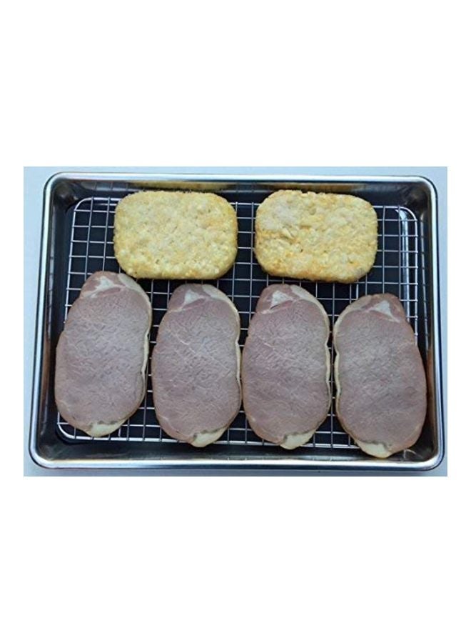 Checkered Chef - 2-Piece Cooling Racks Silver - Image 1