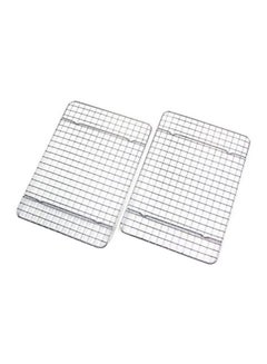 Checkered Chef 2-Piece Cooling Racks Silver  - Image 1