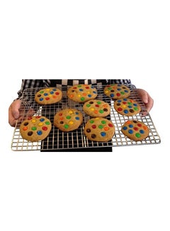 Checkered Chef 2-Piece Cooling Baking Rack Set Silver 17x12inch  - Image 2
