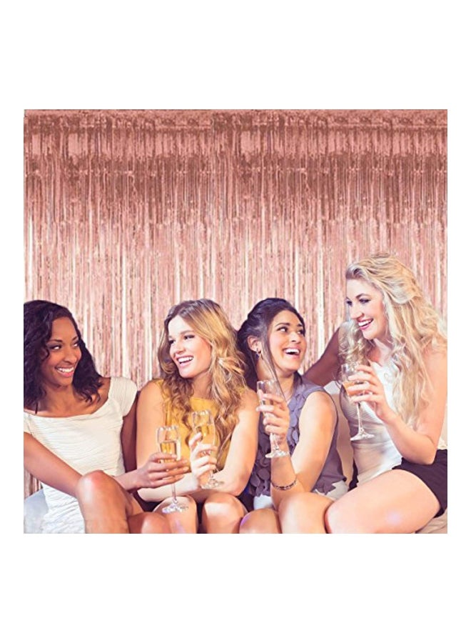 فيسيدي ستائر لامعة بتصميم شرائط من القصدير مكونة من قطعتين - Image 5