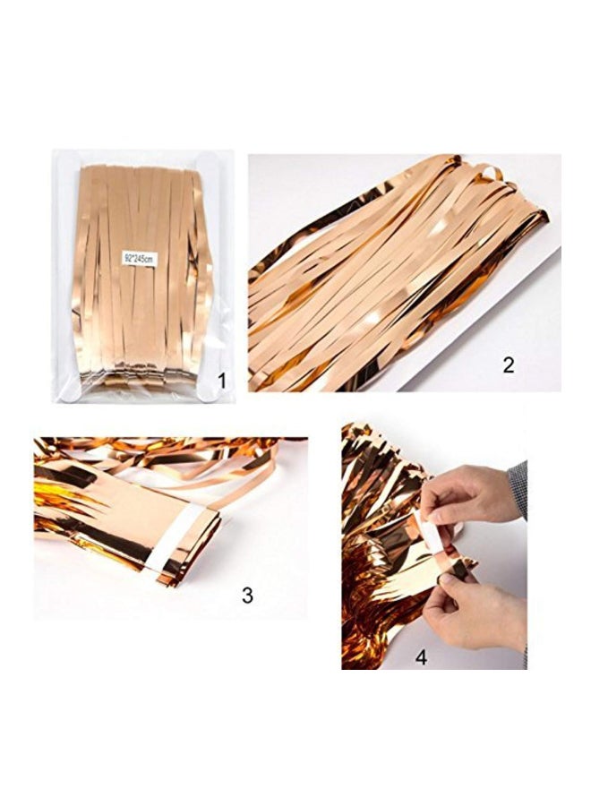 فيسيدي ستائر لامعة بتصميم شرائط من القصدير مكونة من قطعتين - Image 3