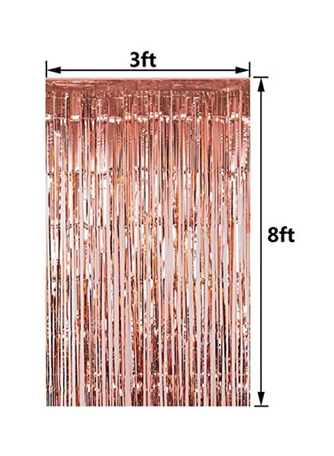 فيسيدي ستائر لامعة بتصميم شرائط من القصدير مكونة من قطعتين - Image 2