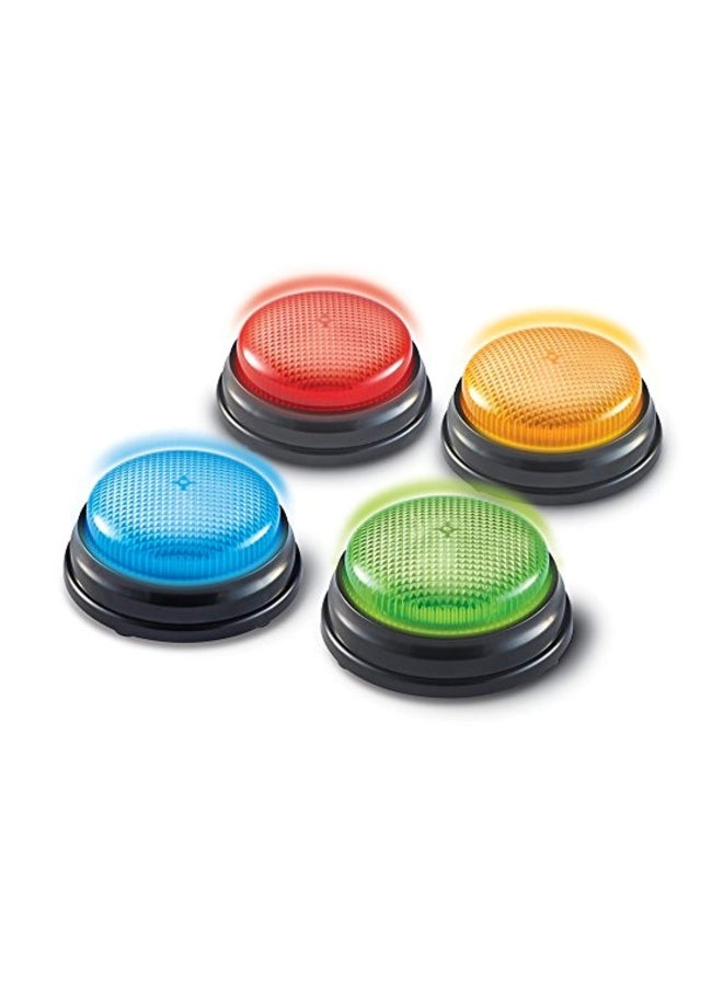 Learning Resources - 4-Piece Lights And Sounds Buzzer Set 3.5inch - Image 1