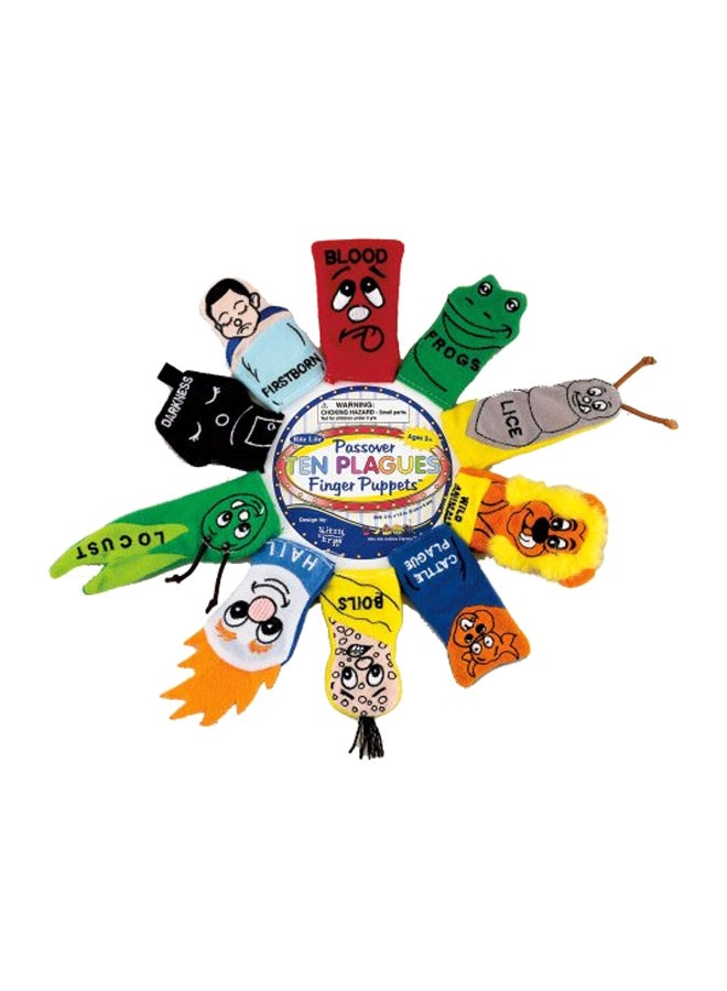 Piece Of 10 Judaic Plush Finger Puppet Set - v1559456374/N26225169A_1